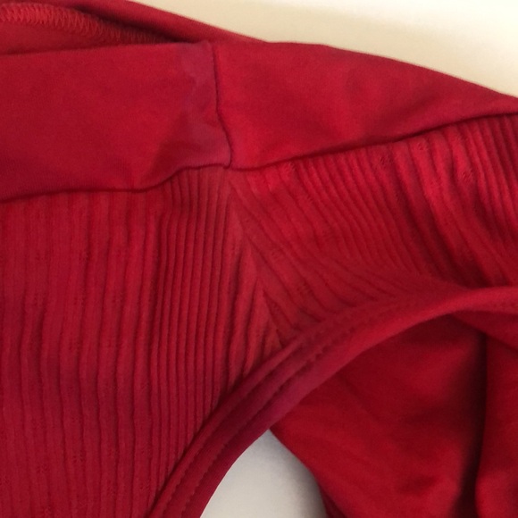 L*Space Frenchi Bikini Swimsuit Bottoms Lipstick Red Size L New - Picture 10 of 12